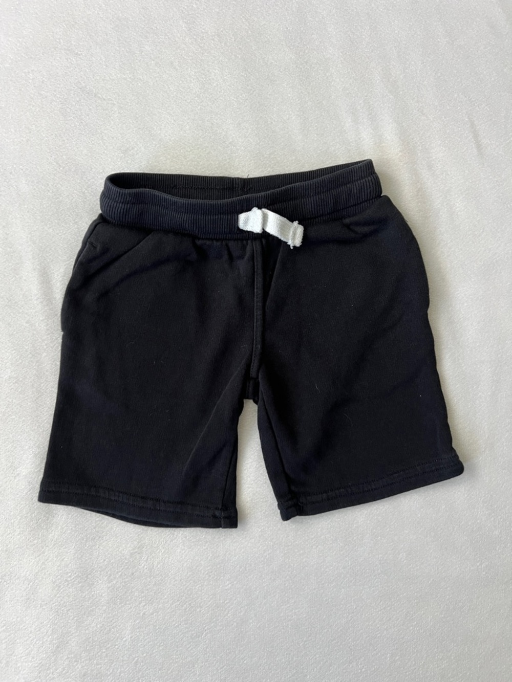 H&M Black Shorts with White Drawstring